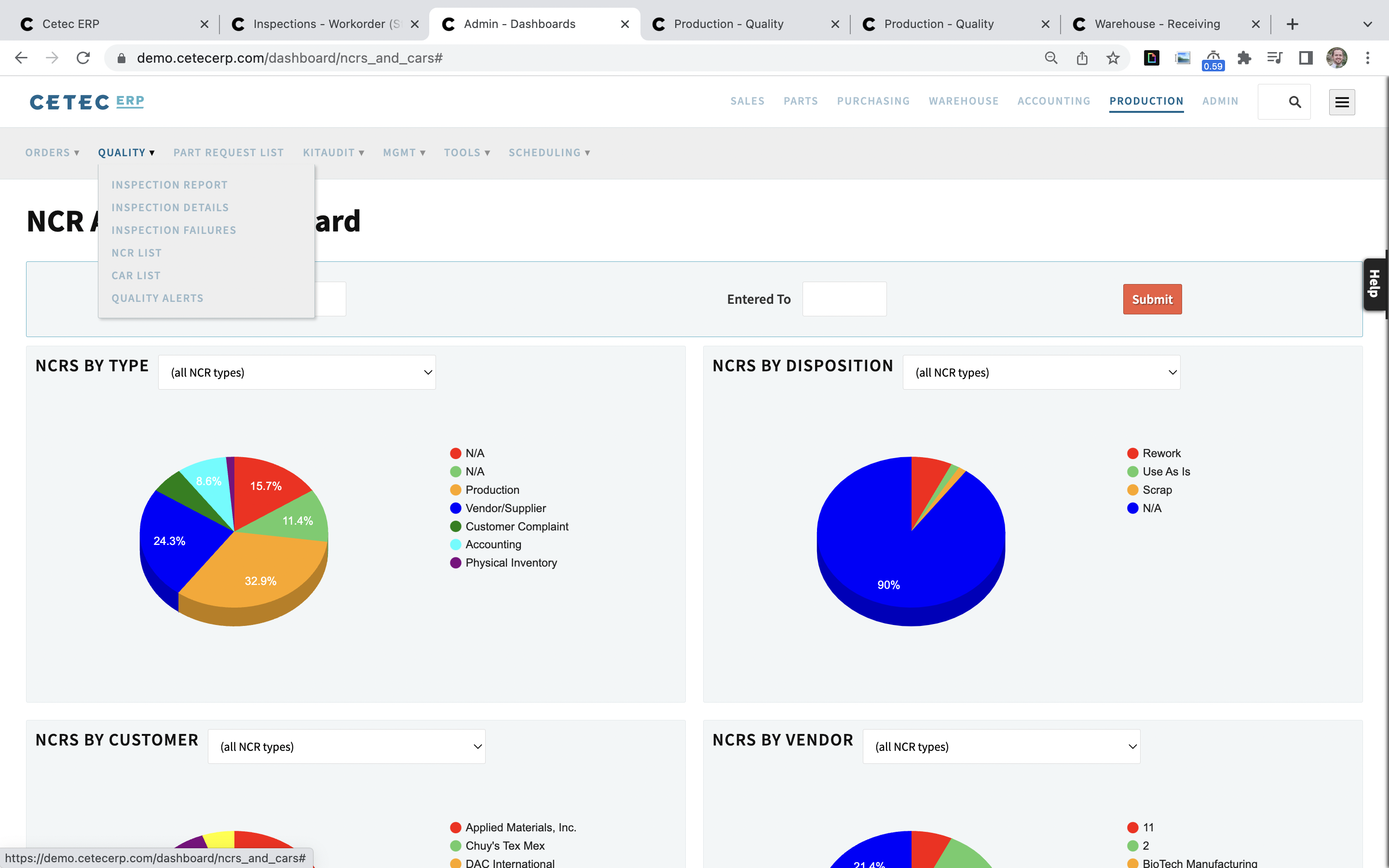 Cetec ERP screenshot & Video