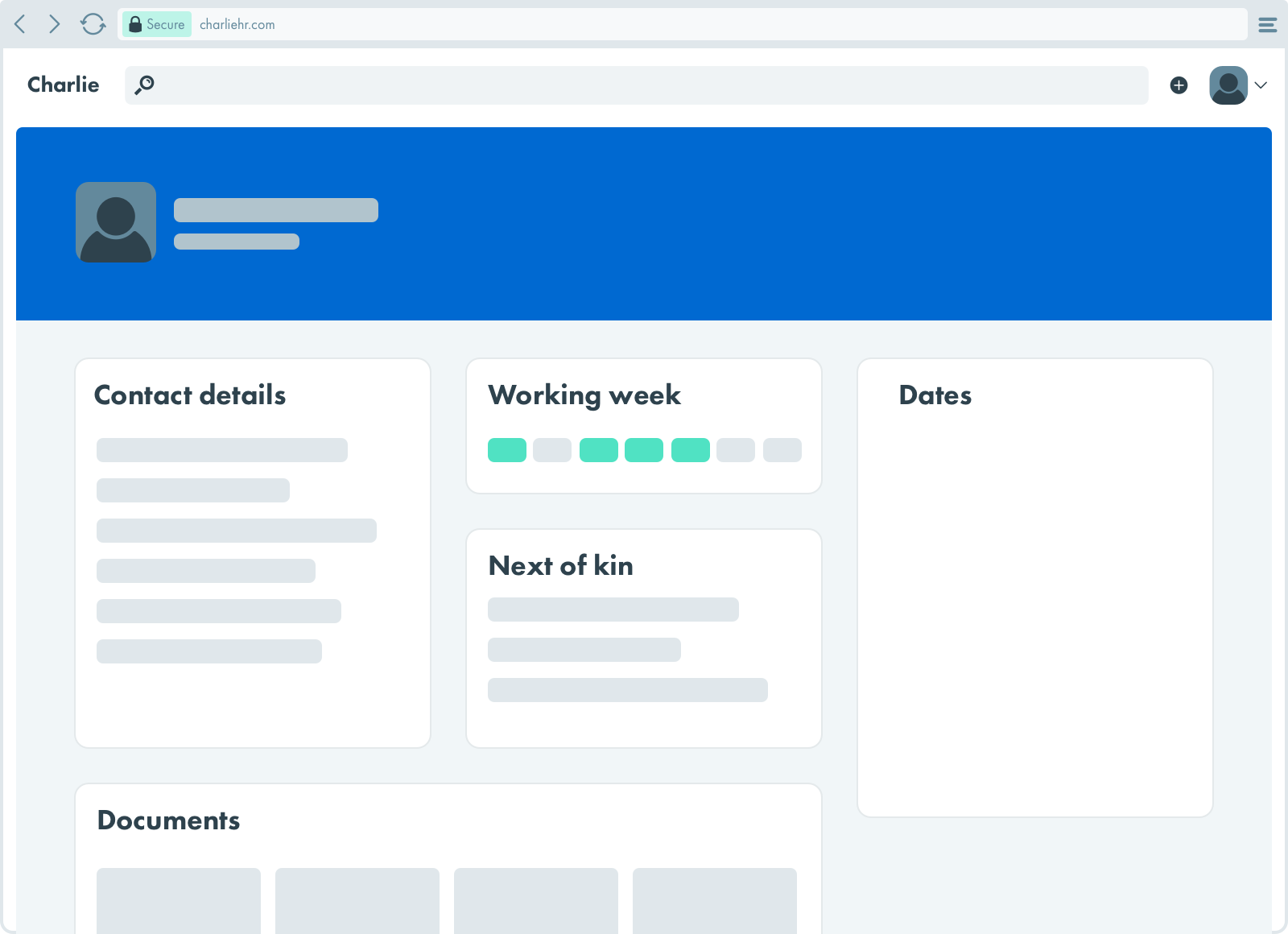 CharlieHR Screenshot
