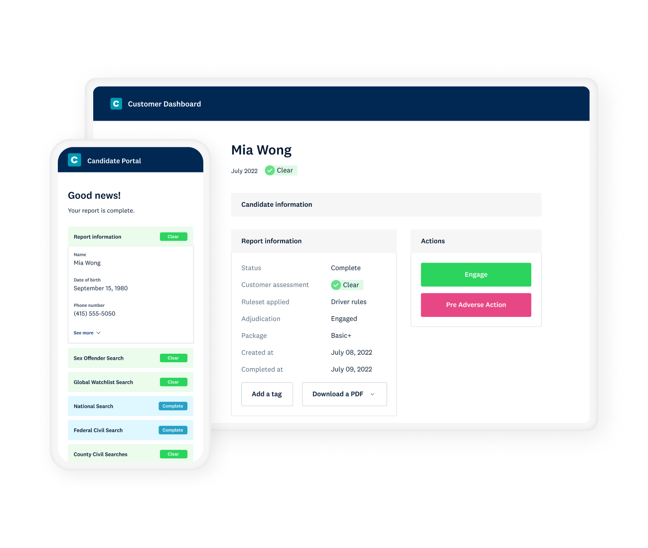 Checkr screenshot & Video