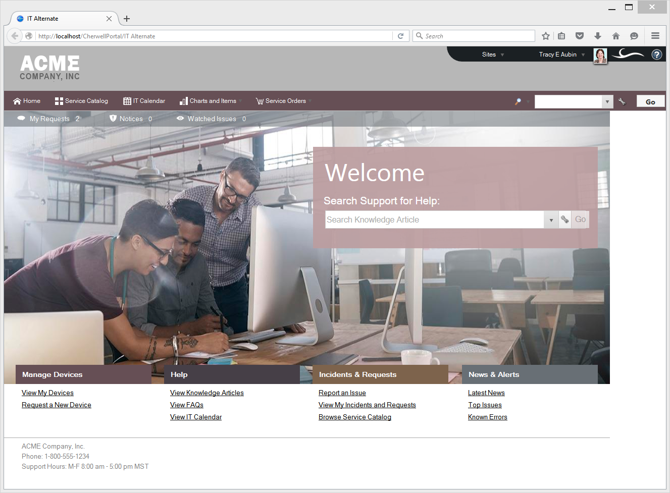 Cherwell Service Management Screenshot