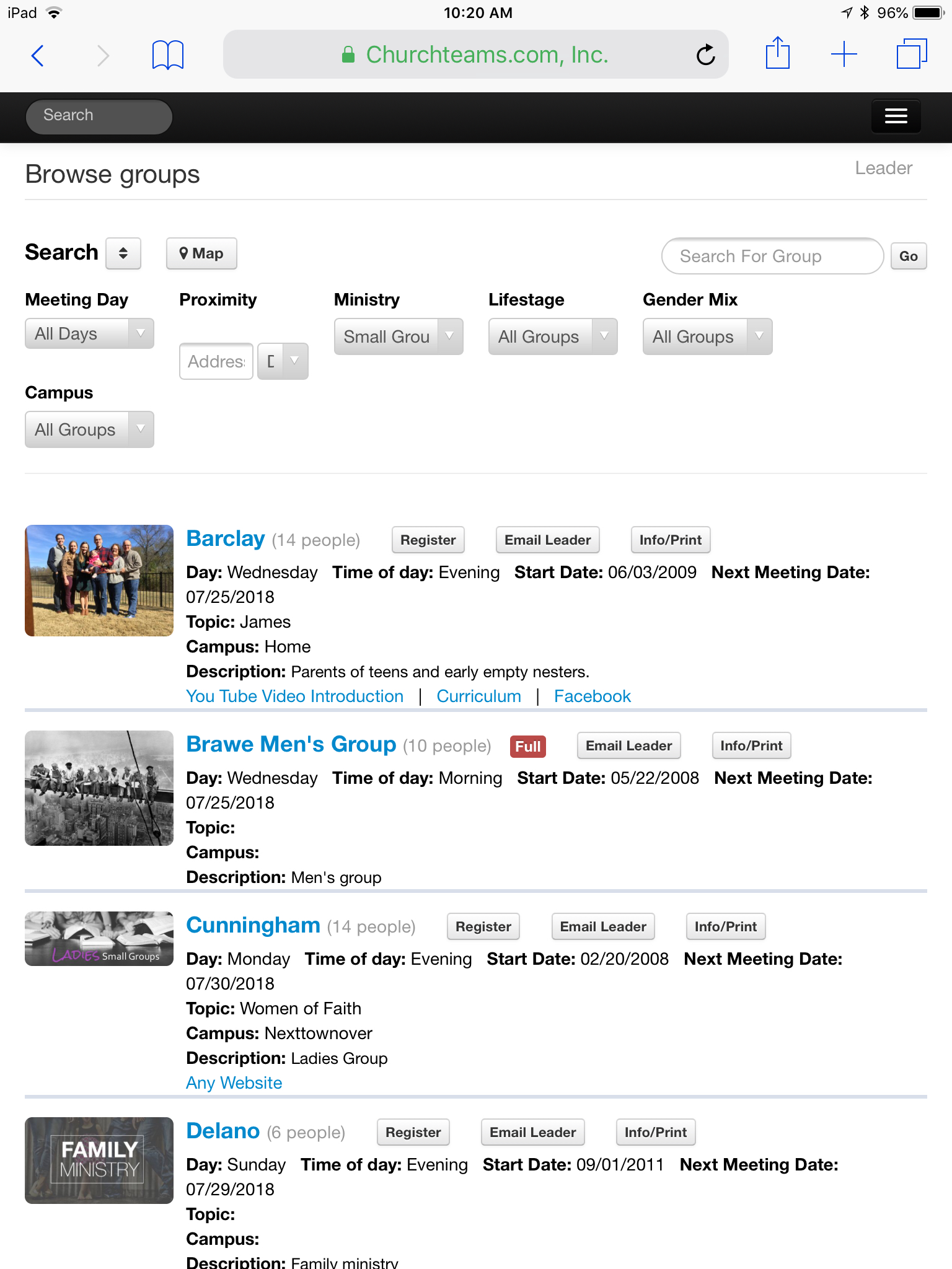 Churchteams Screenshot