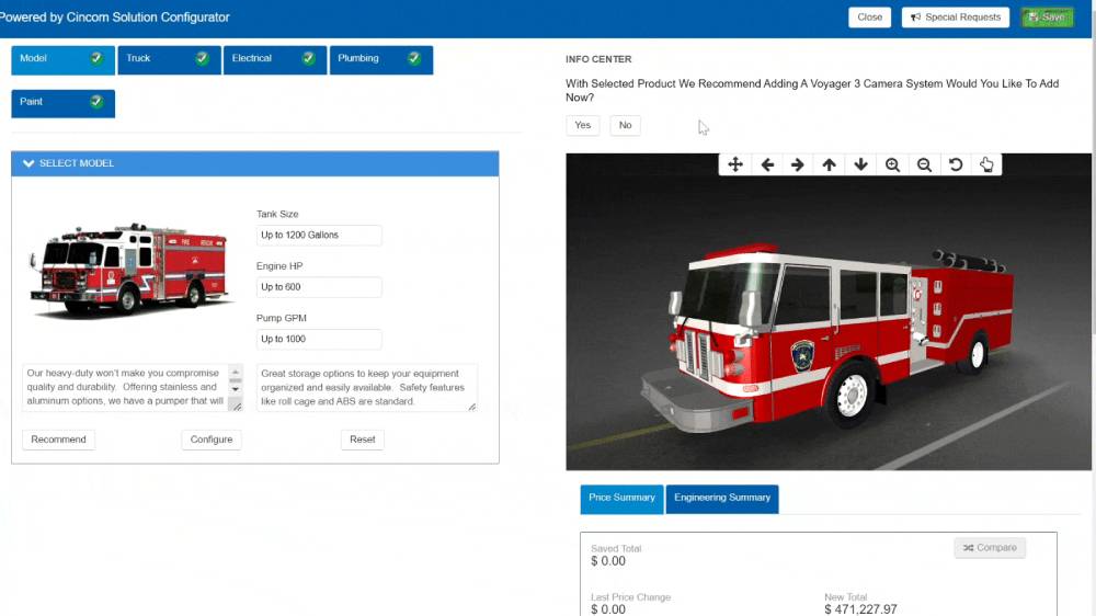 Cincom CPQ Screenshot