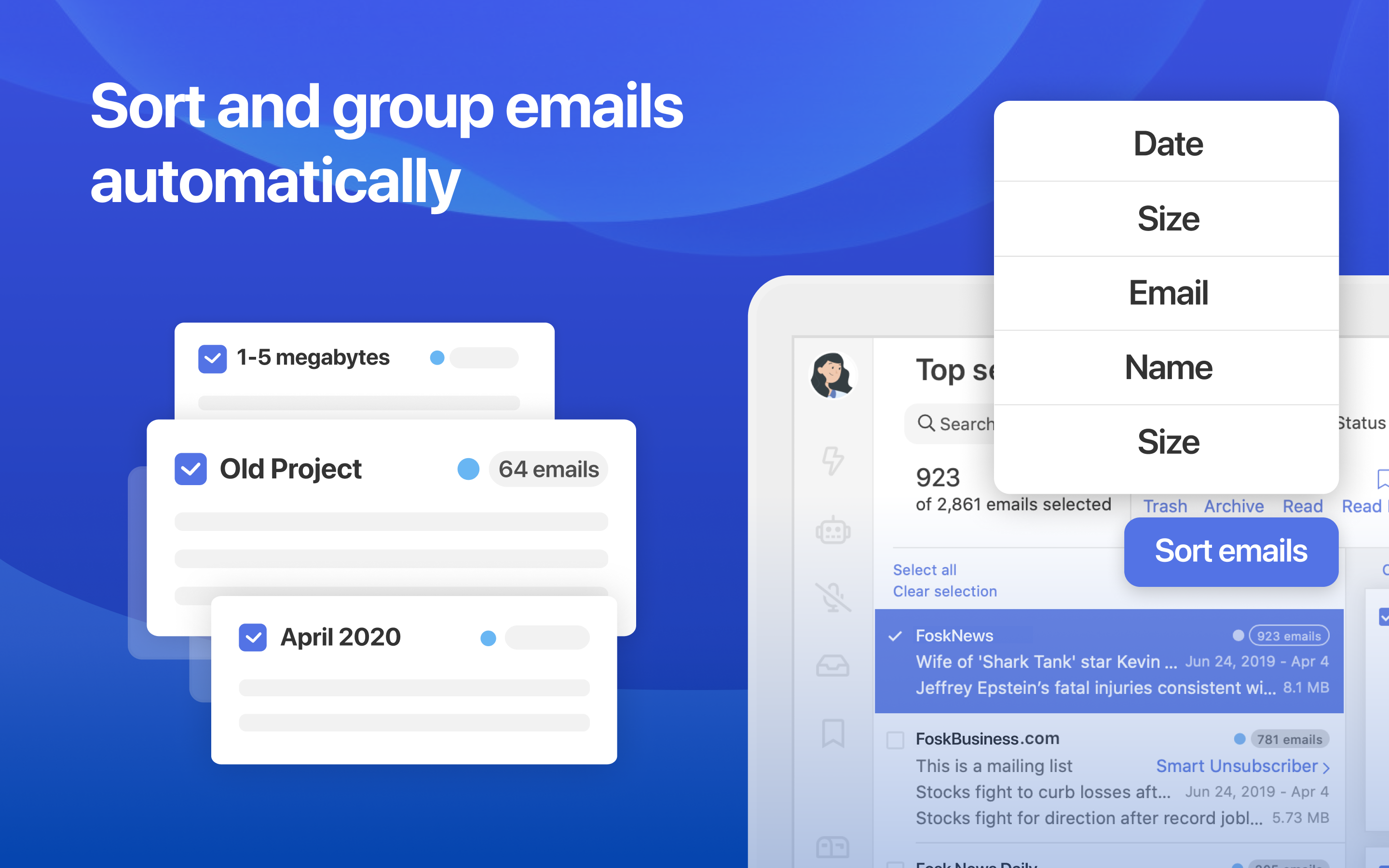 Clean Email Screenshot
