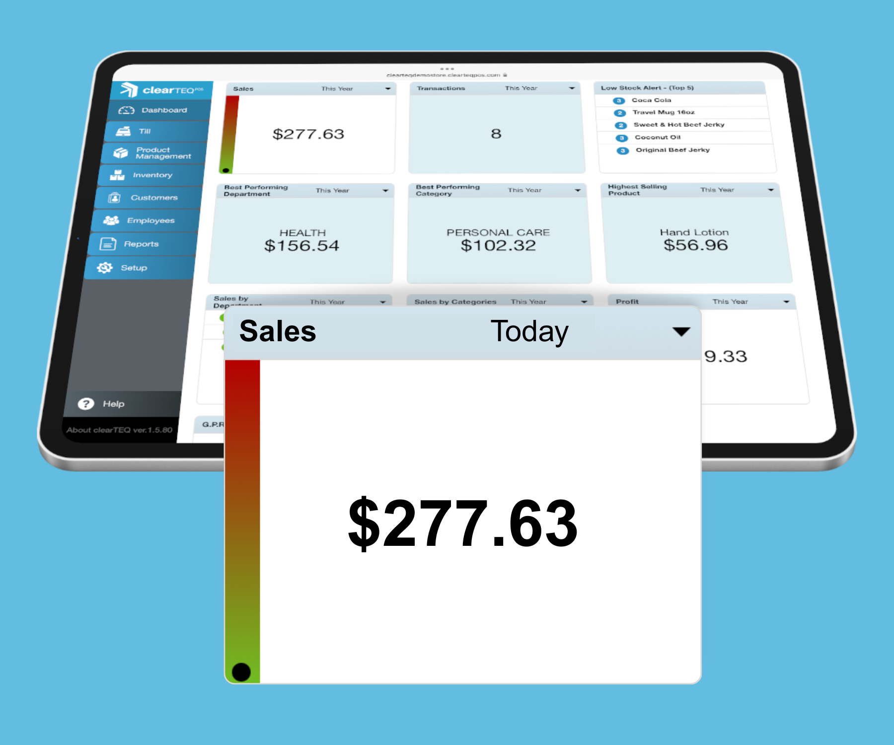 ClearTEQ POS Screenshot