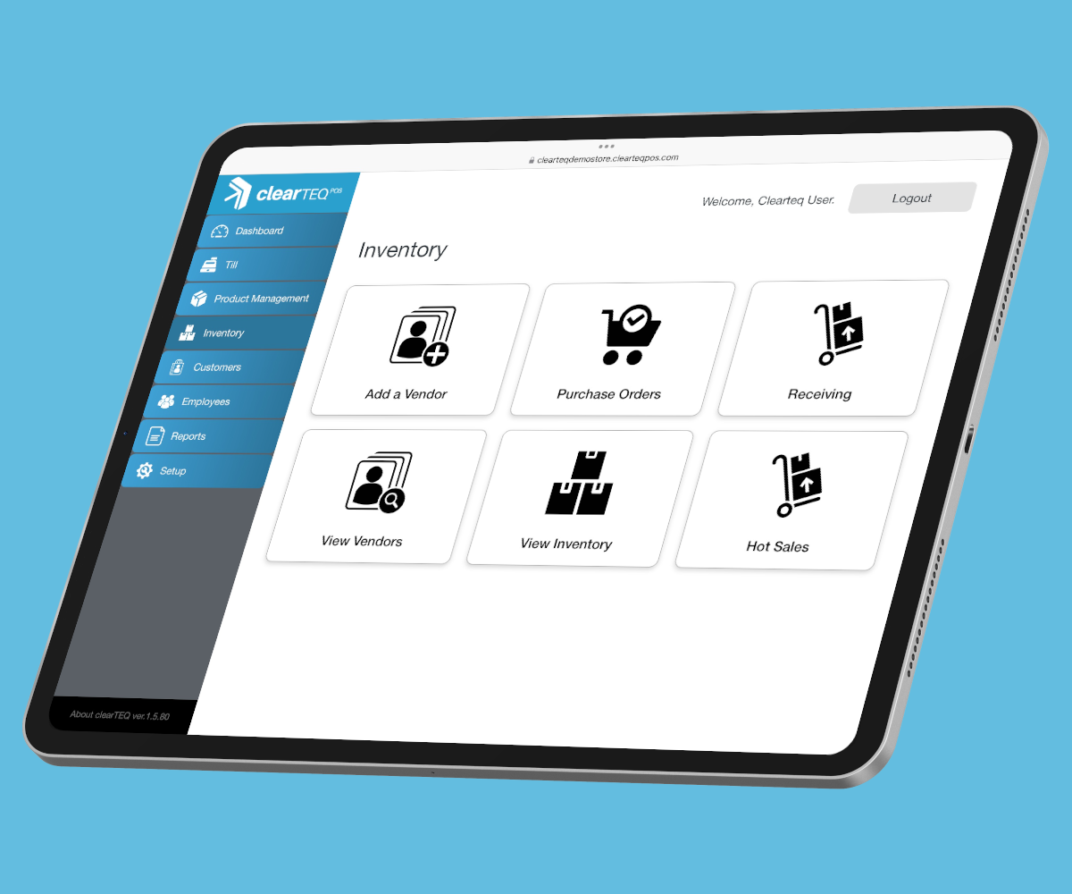 ClearTEQ POS Screenshot