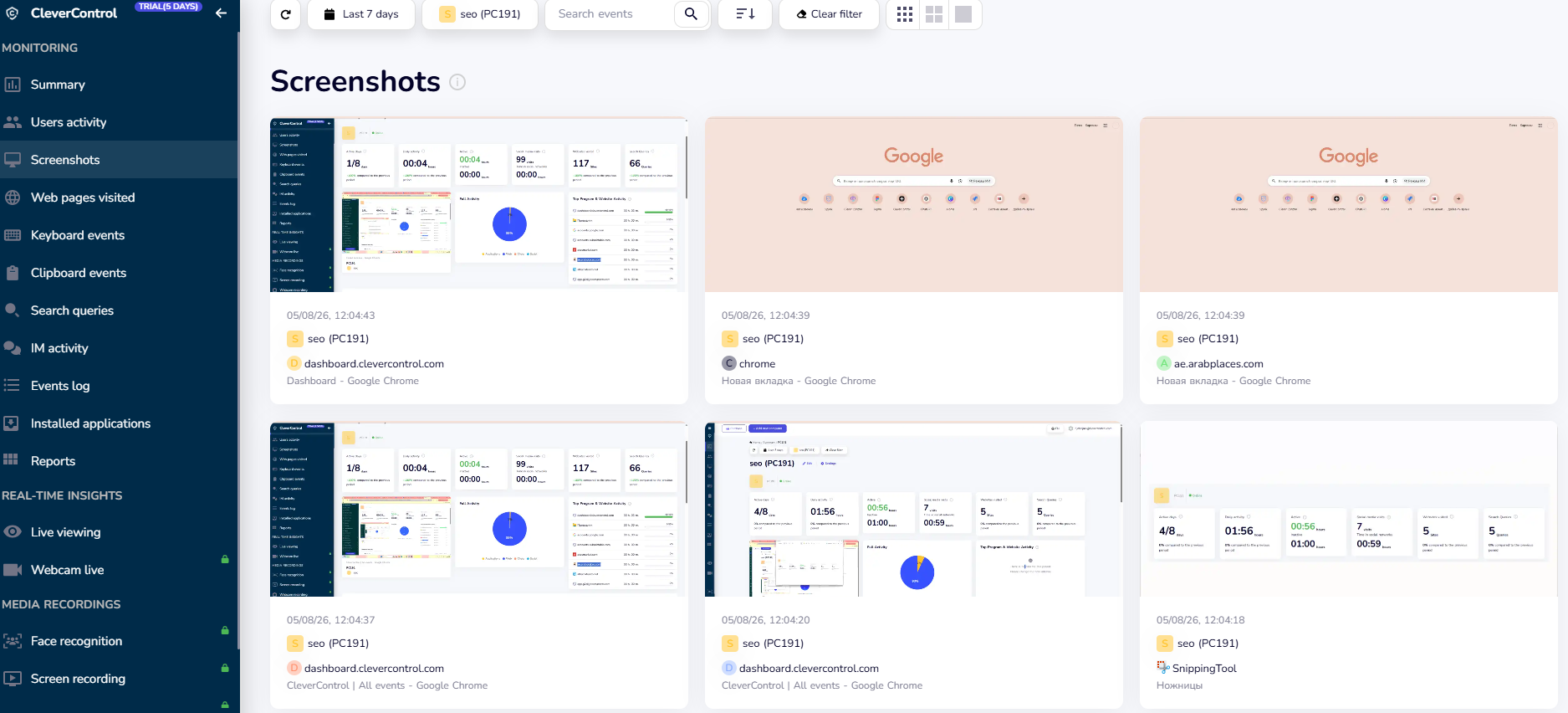 CleverControl Screenshot