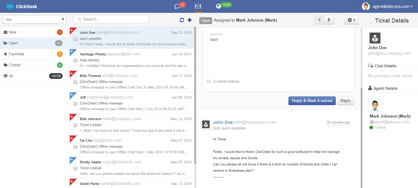 ClickDesk Screenshot