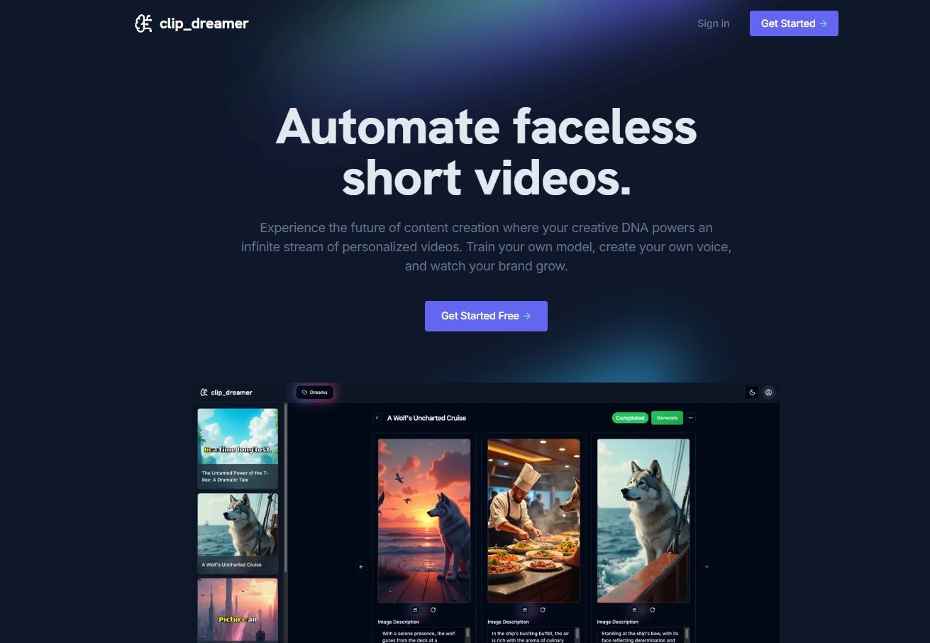 ClipDreamer screenshot & Video
