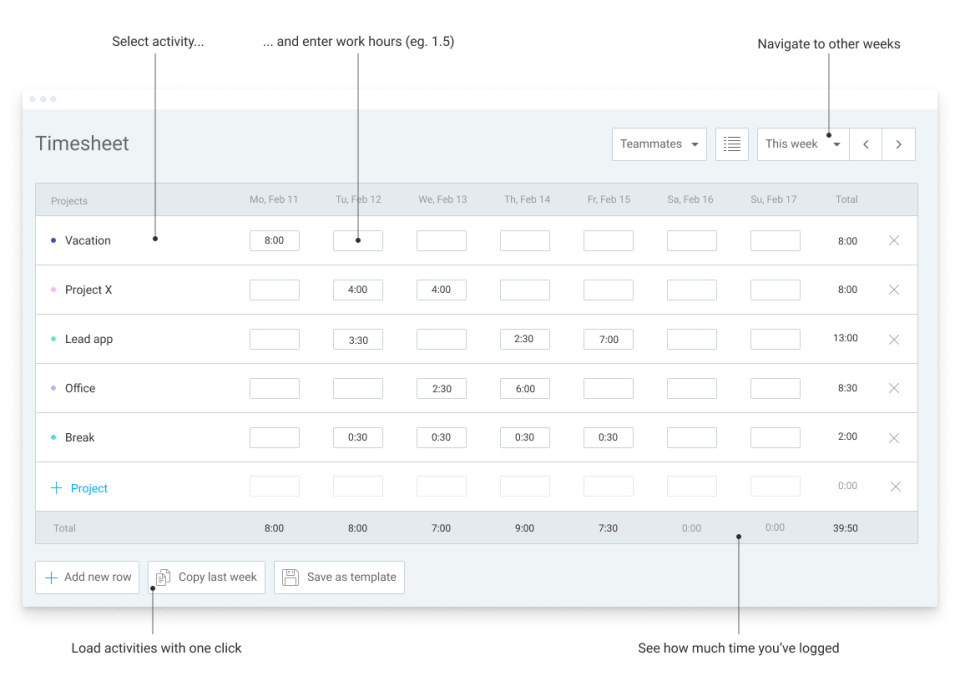 Clockify Screenshot