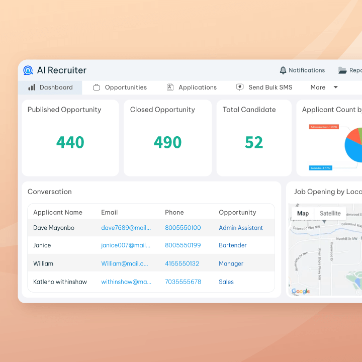 CloudApper AI Recruiter Screenshot