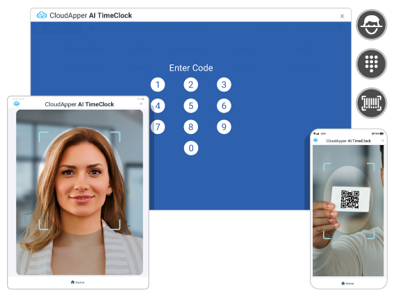 CloudApper AI TimeClock Screenshot