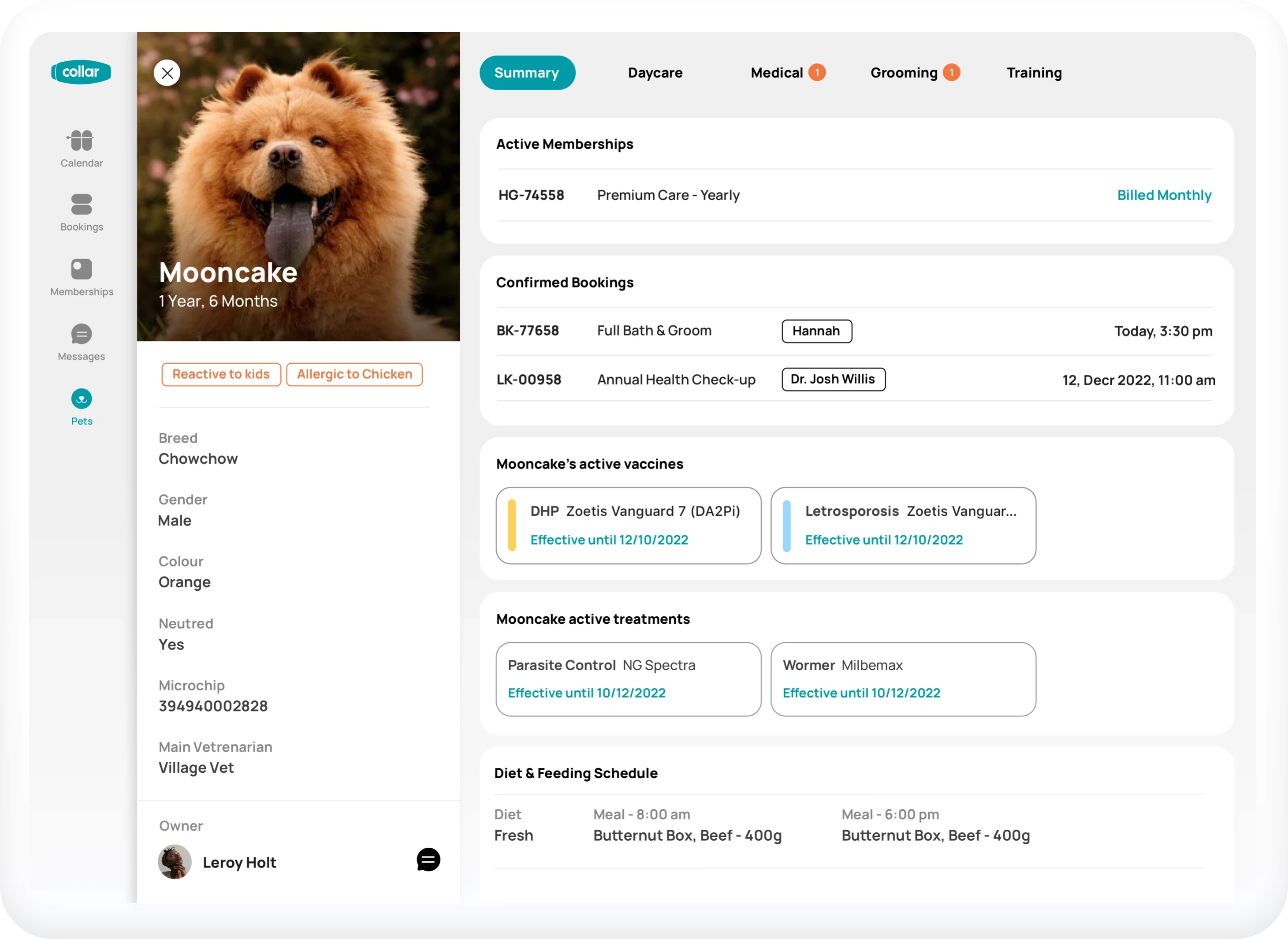 Collar screenshot & Video