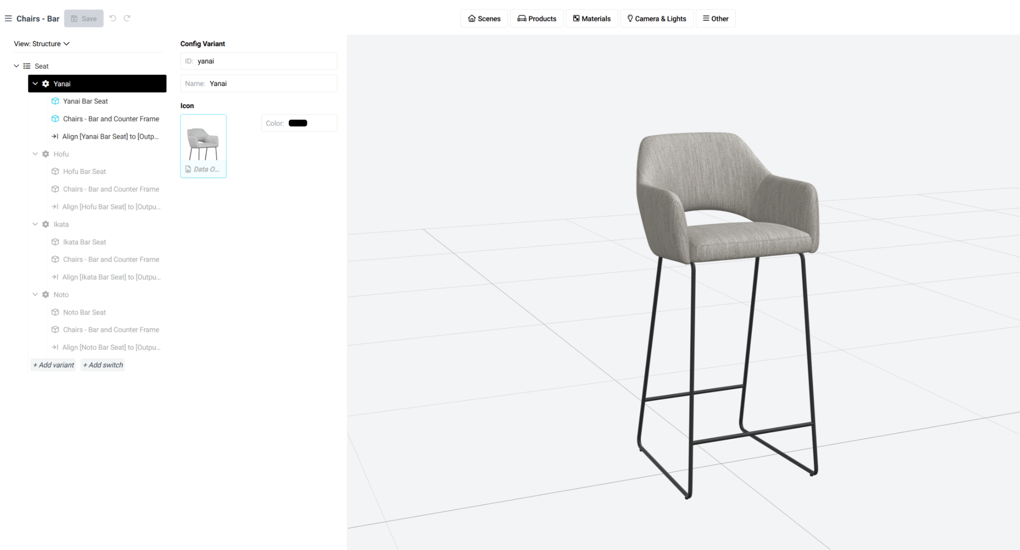 colormass cloud-based 3D CMS screenshot & Video