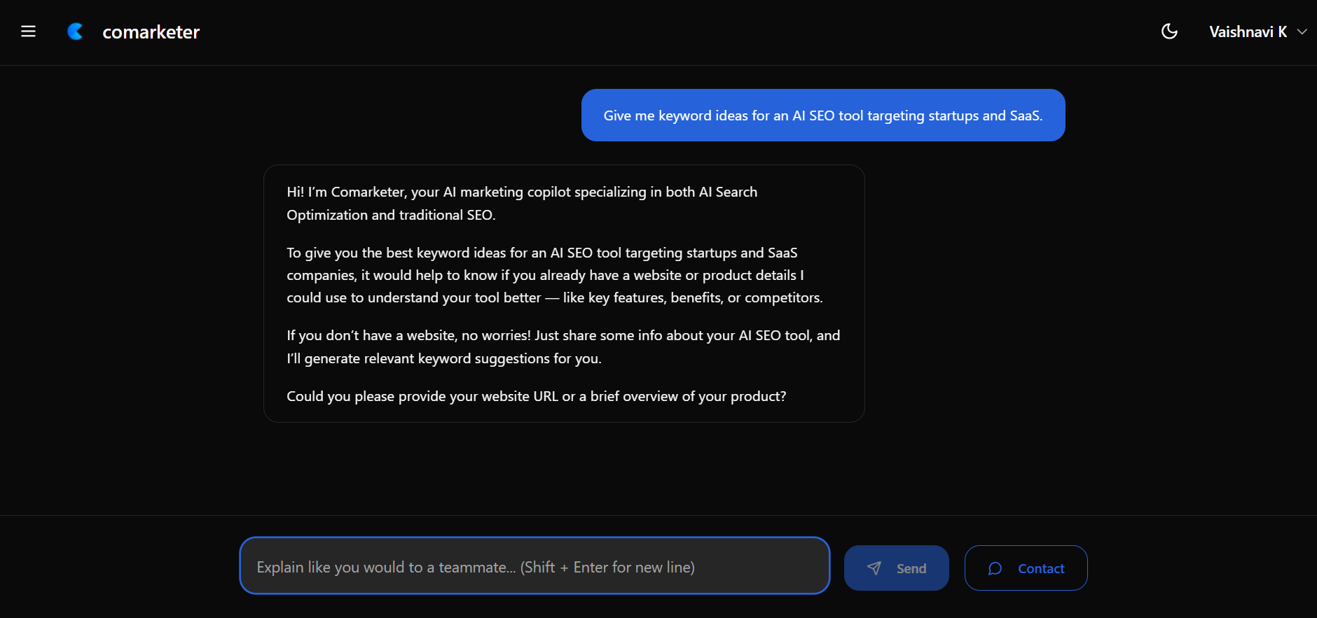 Comarketer screenshot & Video
