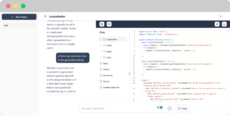 Comarketer Screenshot