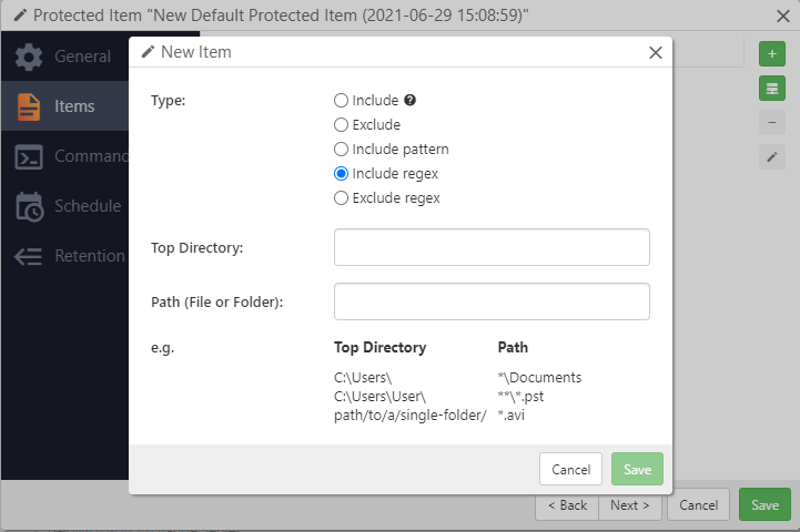 Comet Backup Screenshot