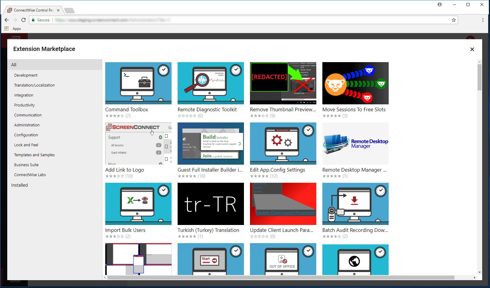 ConnectWise ScreenConnect screenshot & Video