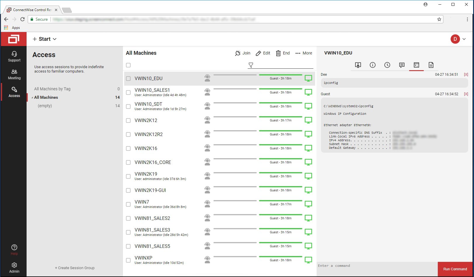 ConnectWise ScreenConnect screenshot & Video