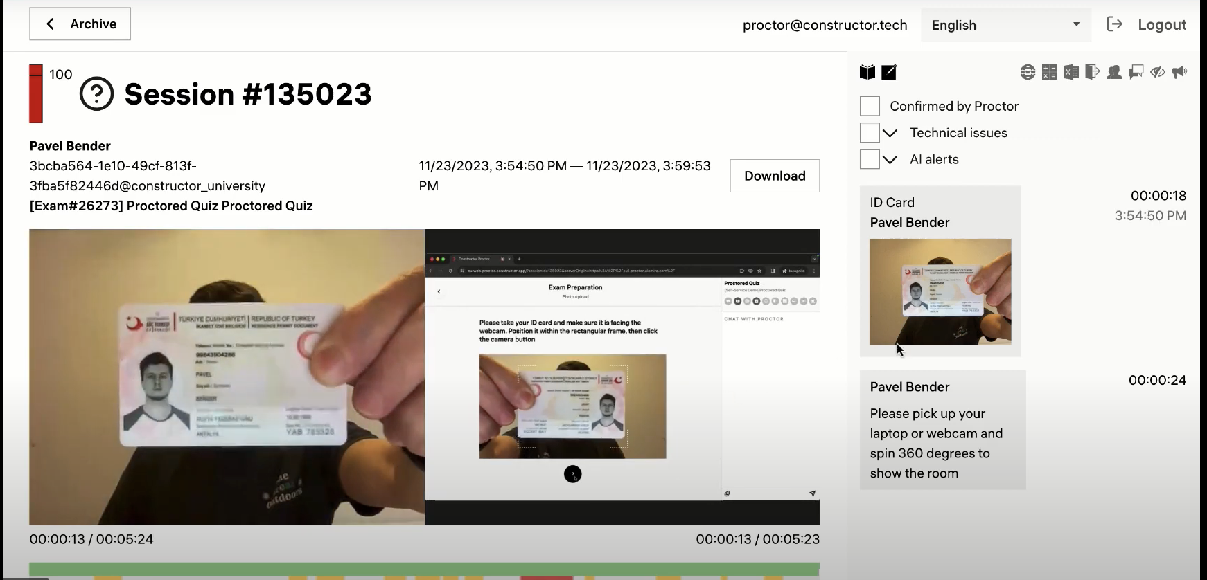 Constructor Proctor screenshot & Video