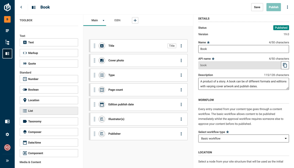Contensis Screenshot
