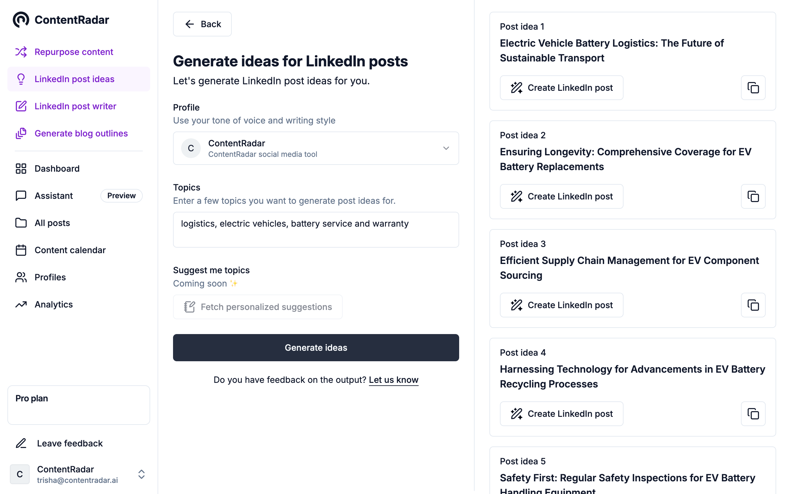 ContentRadar screenshot & Video