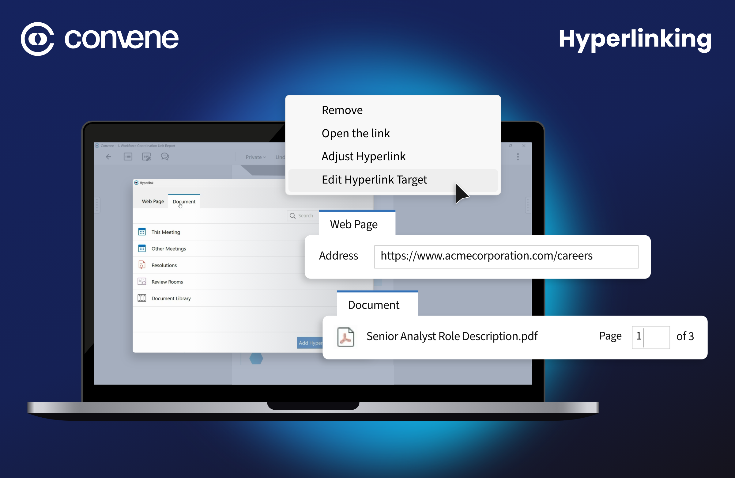 Convene screenshot & Video