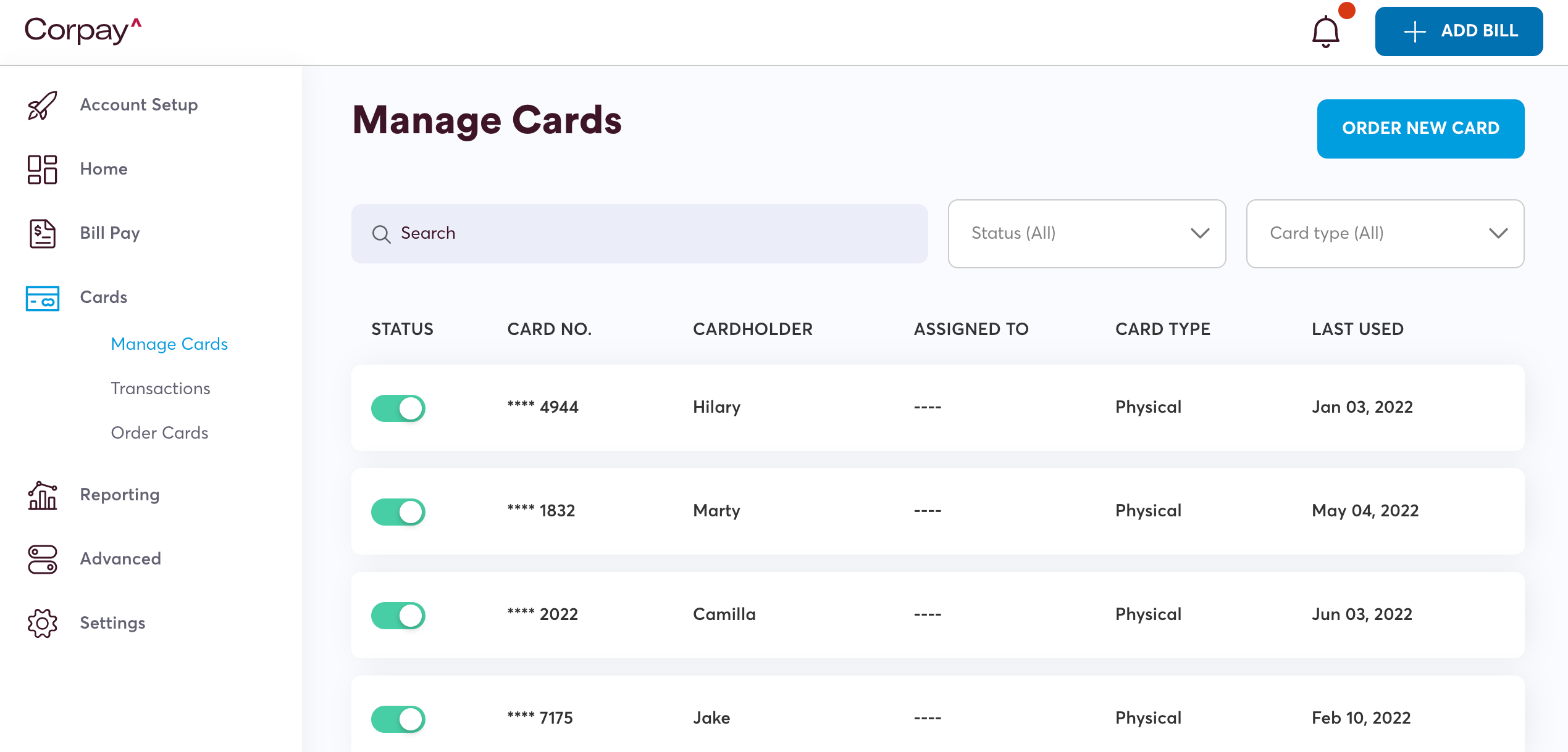 Corpay One Screenshot