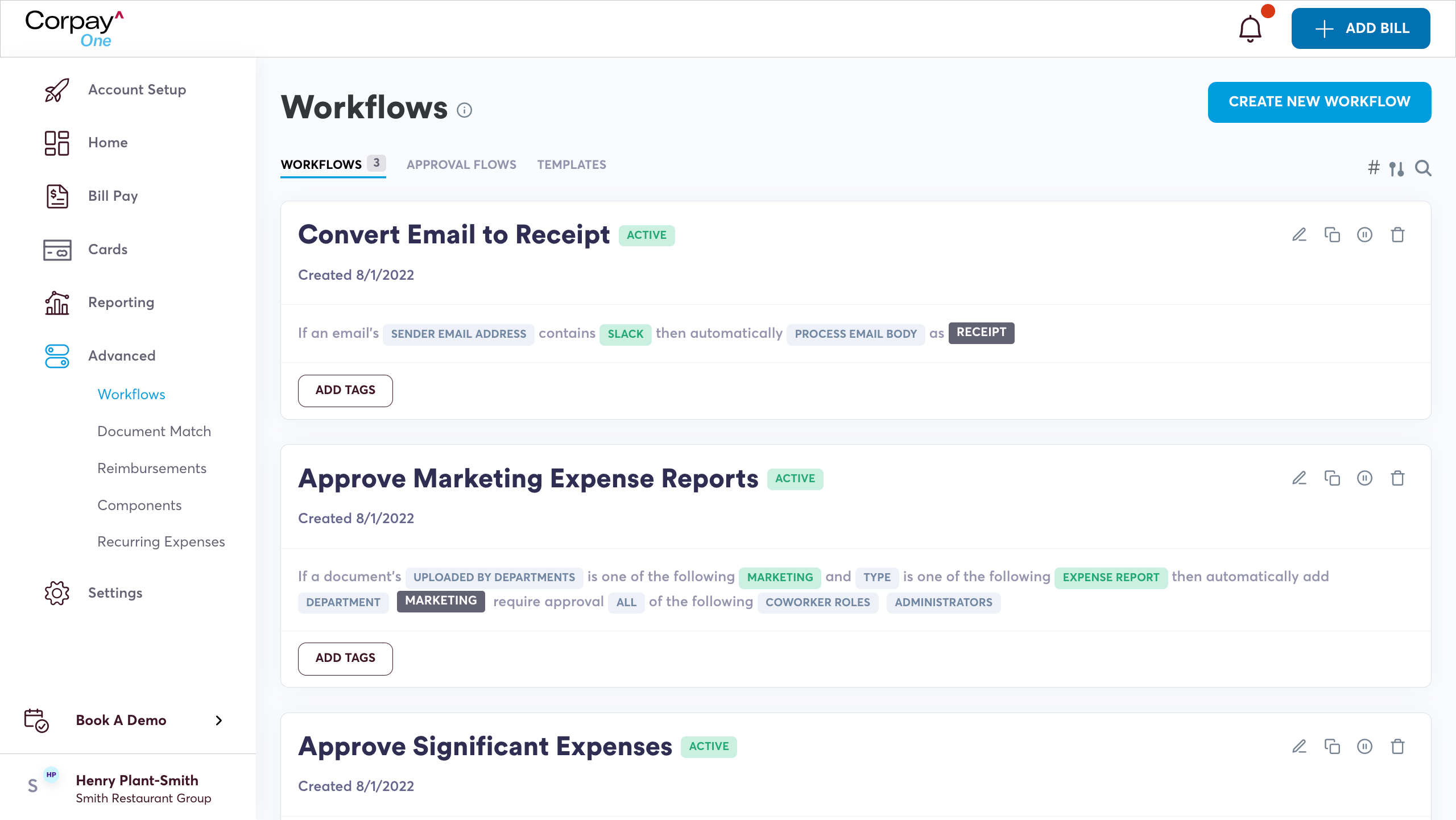 Corpay One Screenshot