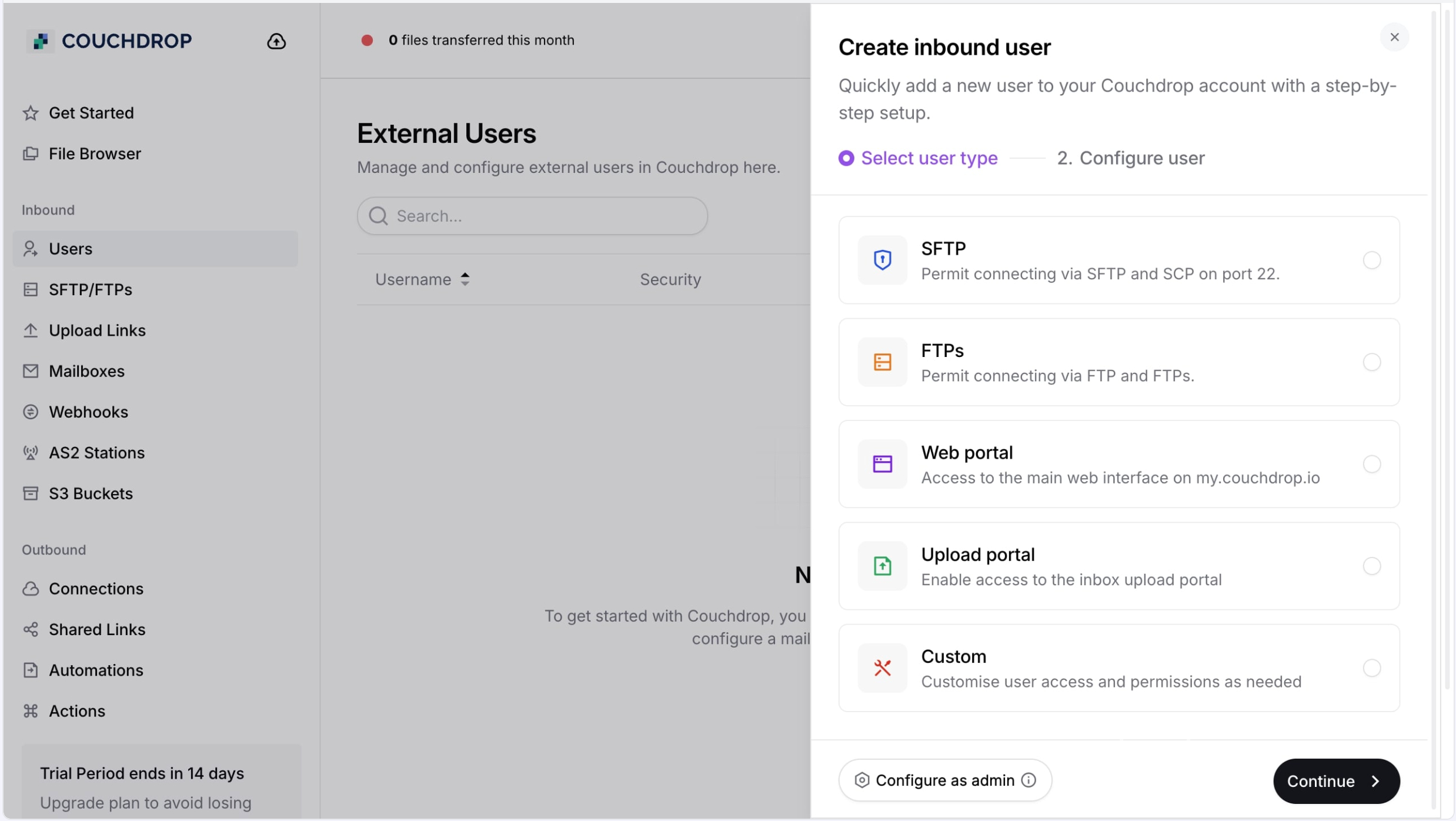 Couchdrop screenshot & Video