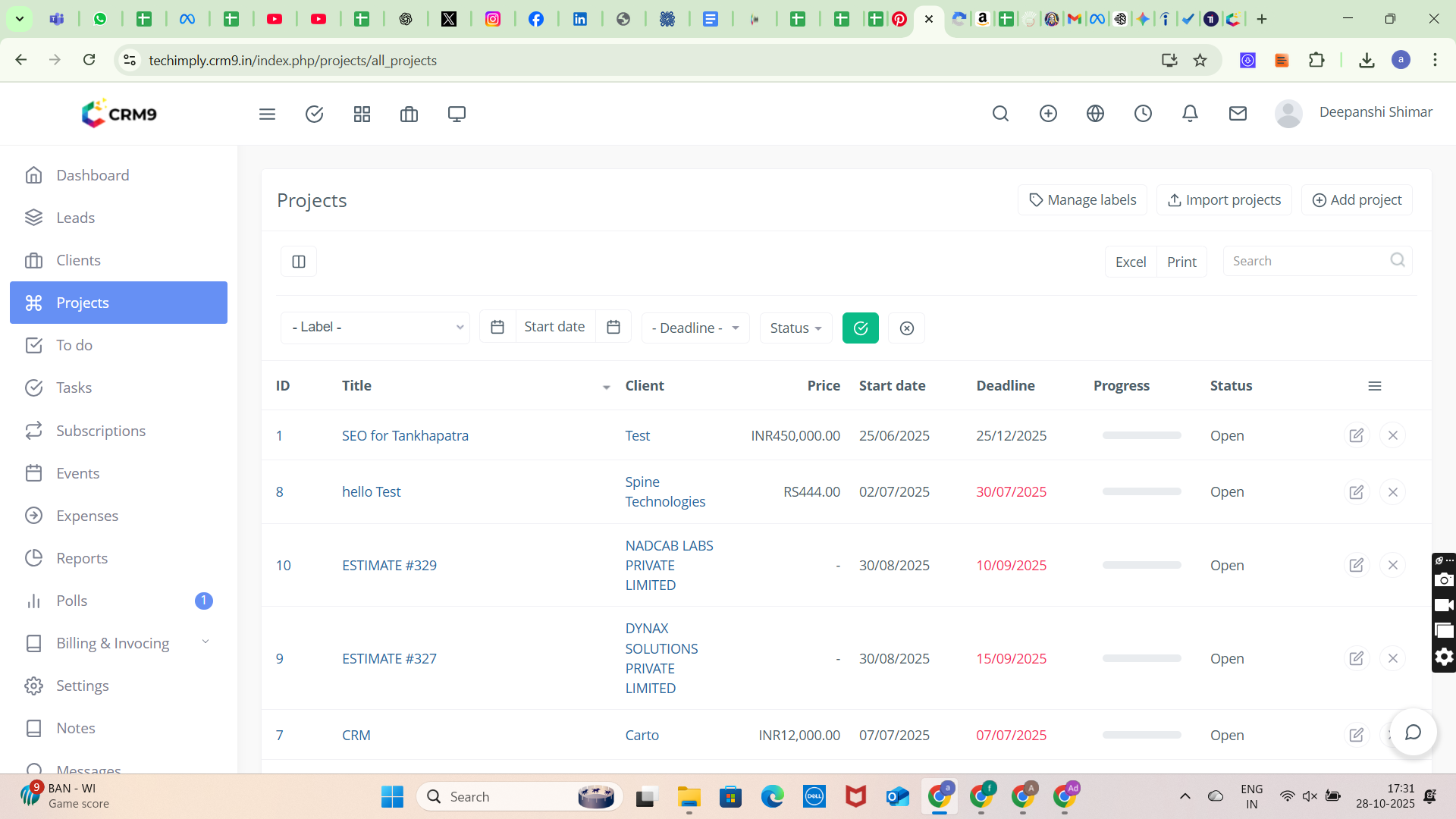 CRM9 Screenshot