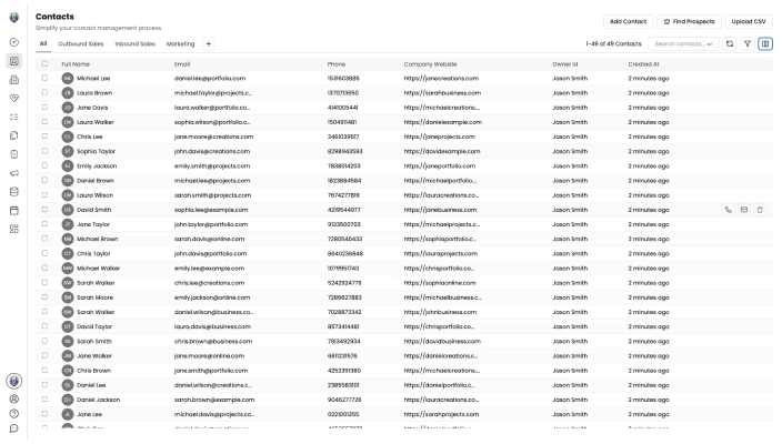 CRM.io Screenshot