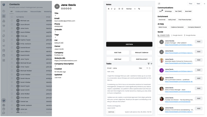 CRM.io Screenshot