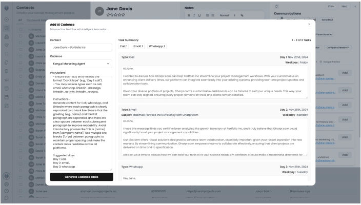CRM.io Screenshot
