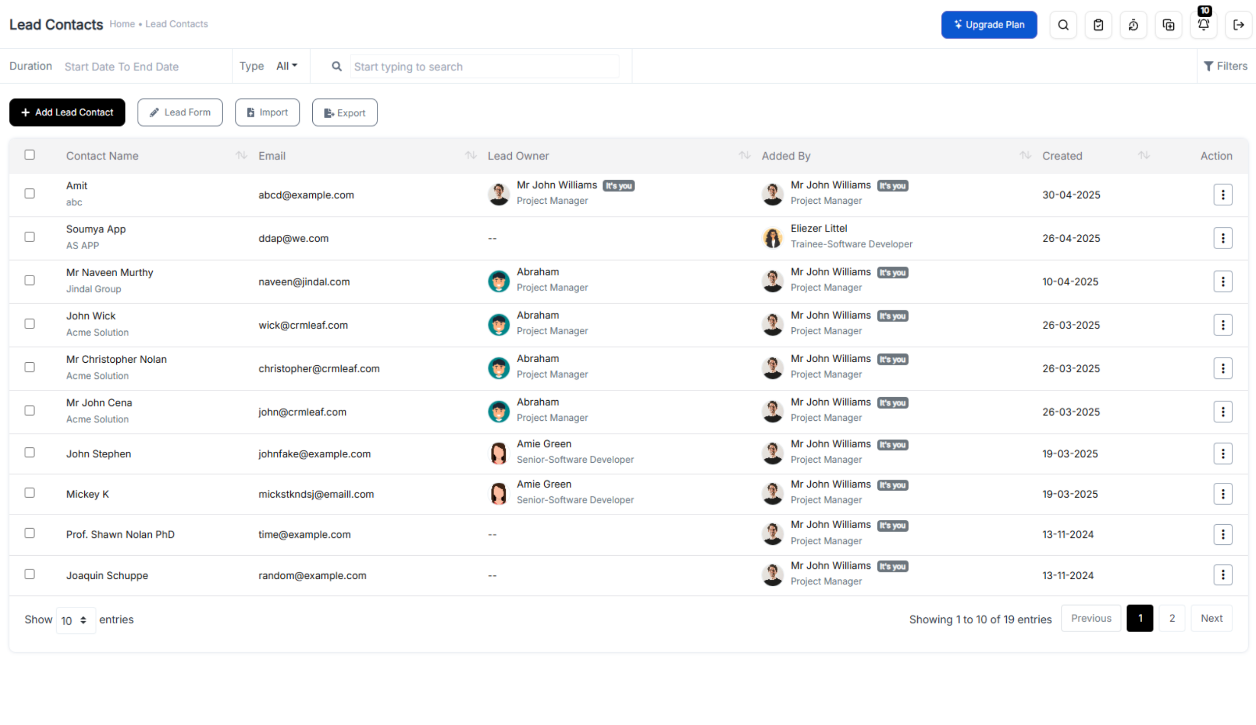 CRMLeaf screenshot & Video