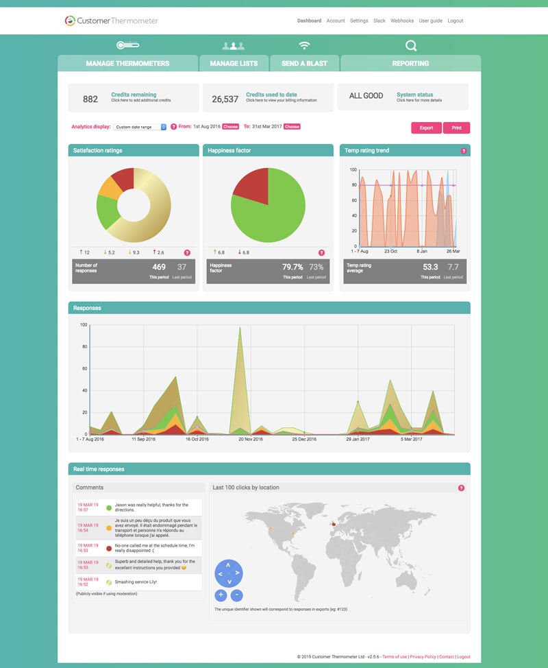 Customer Thermometer screenshot & Video