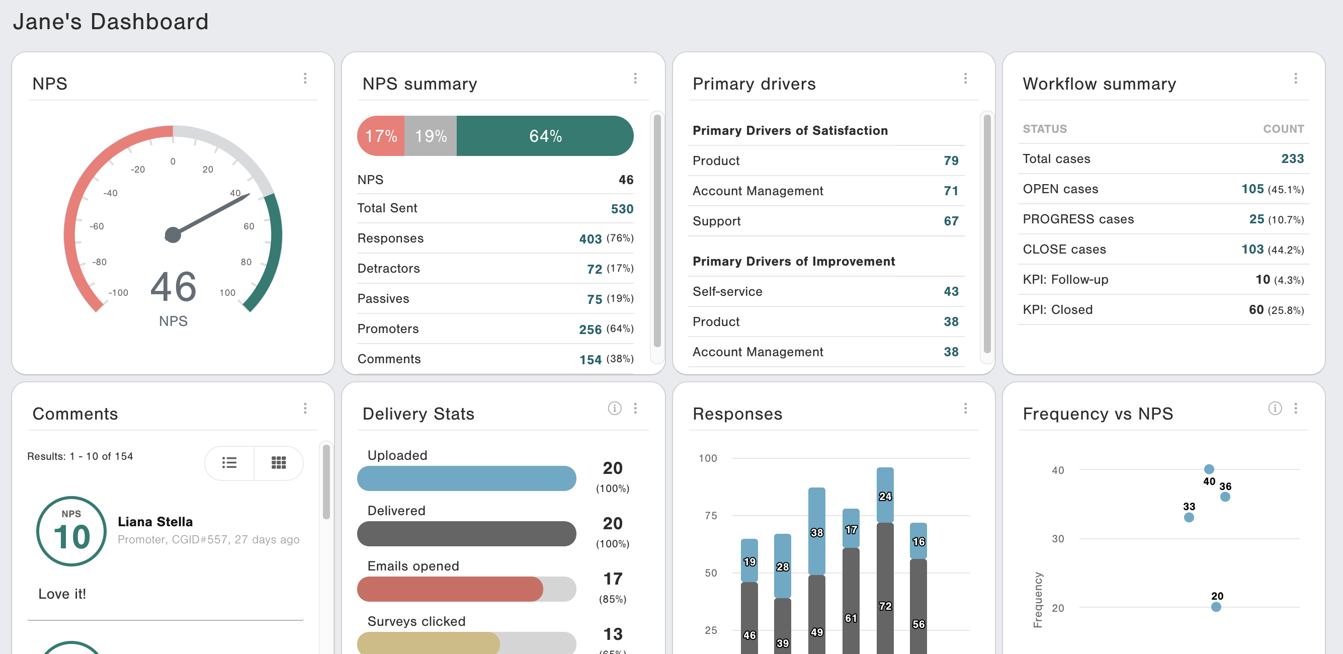 CustomerGauge Screenshot