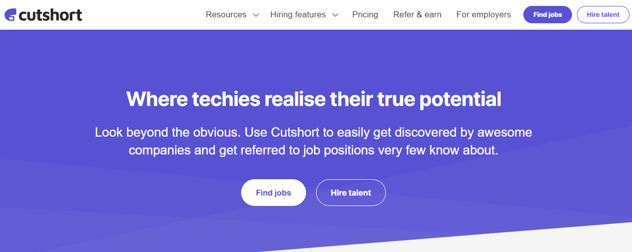 Cutshort Screenshot