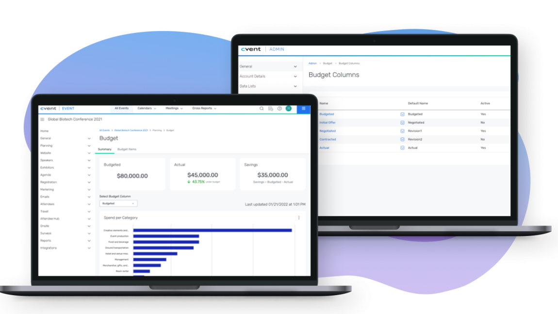 Cvent screenshot & Video