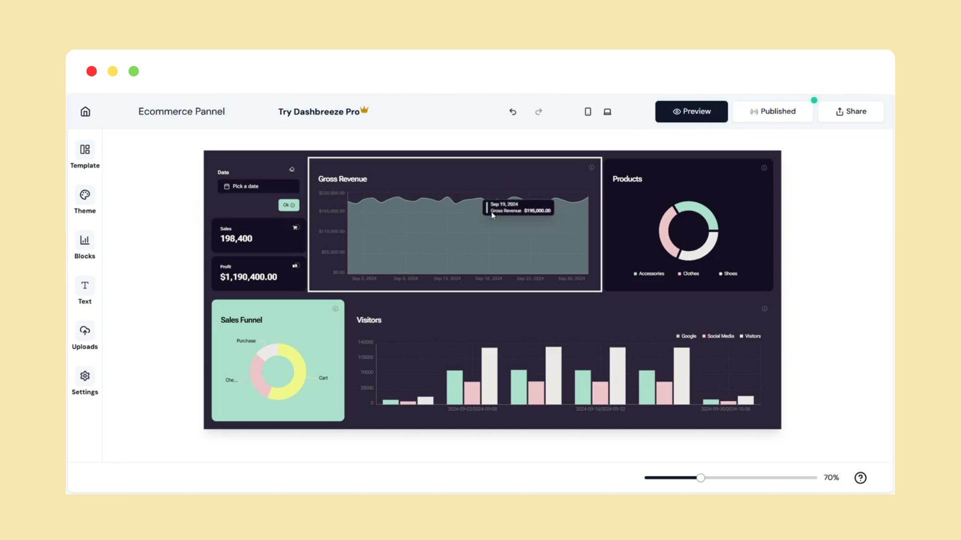 Dashbreeze Screenshot