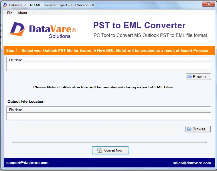 DataVare MBOX To PST Converter Expert Screenshot