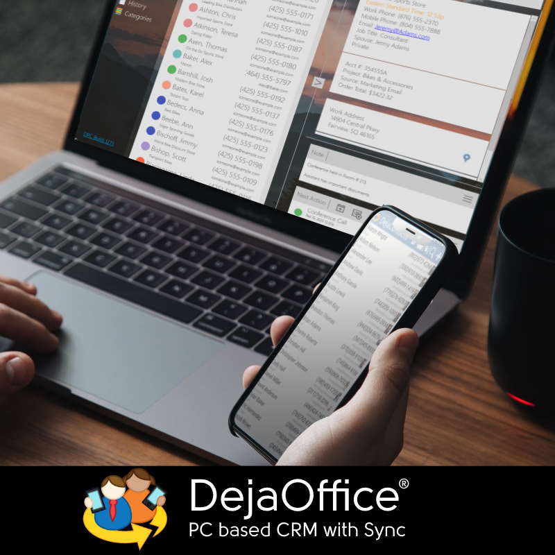 DejaOffice PC CRM Screenshot