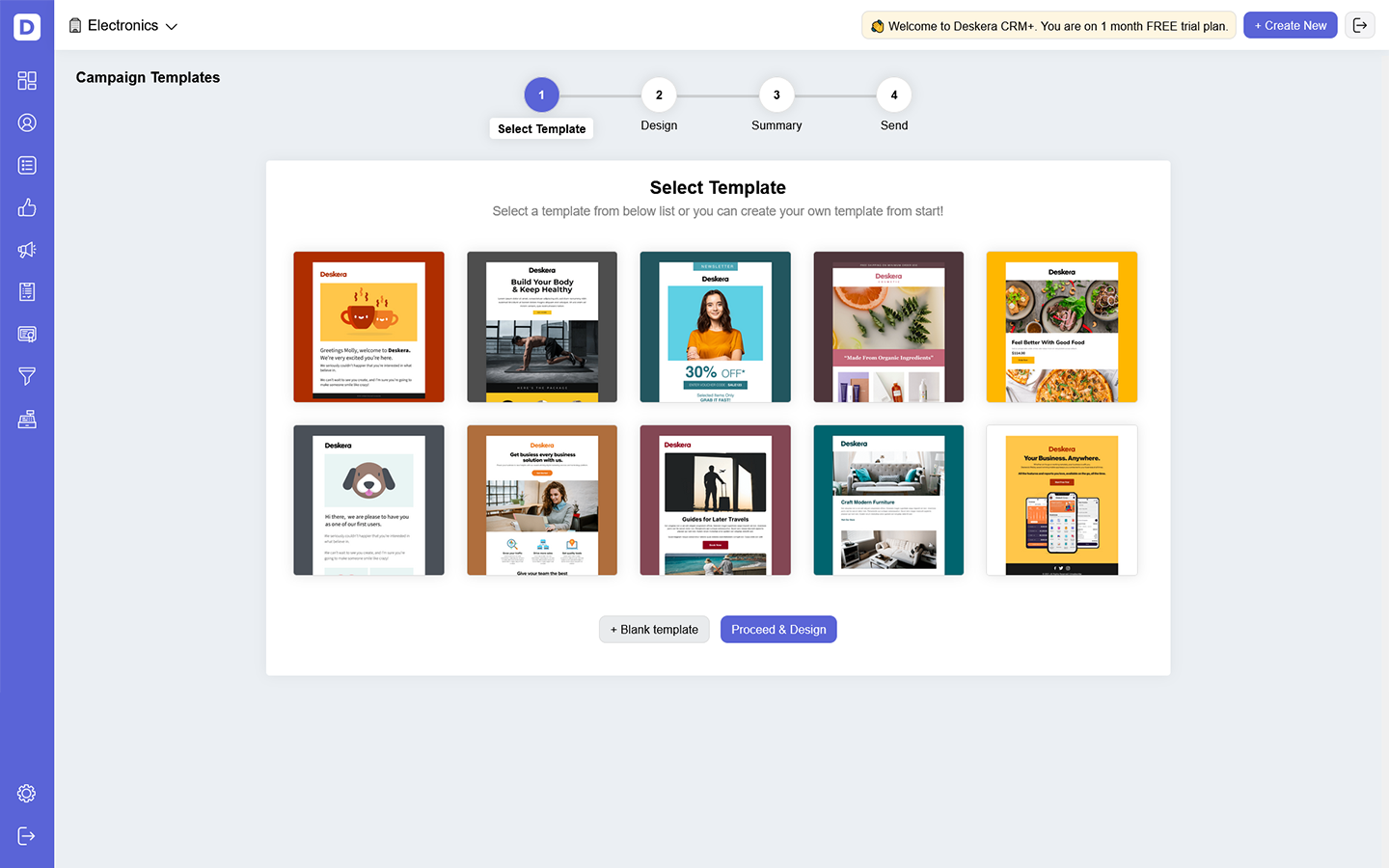 Deskera CRM Screenshot