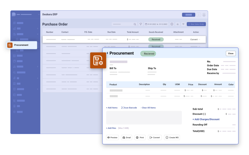 Deskera ERP screenshot & Video