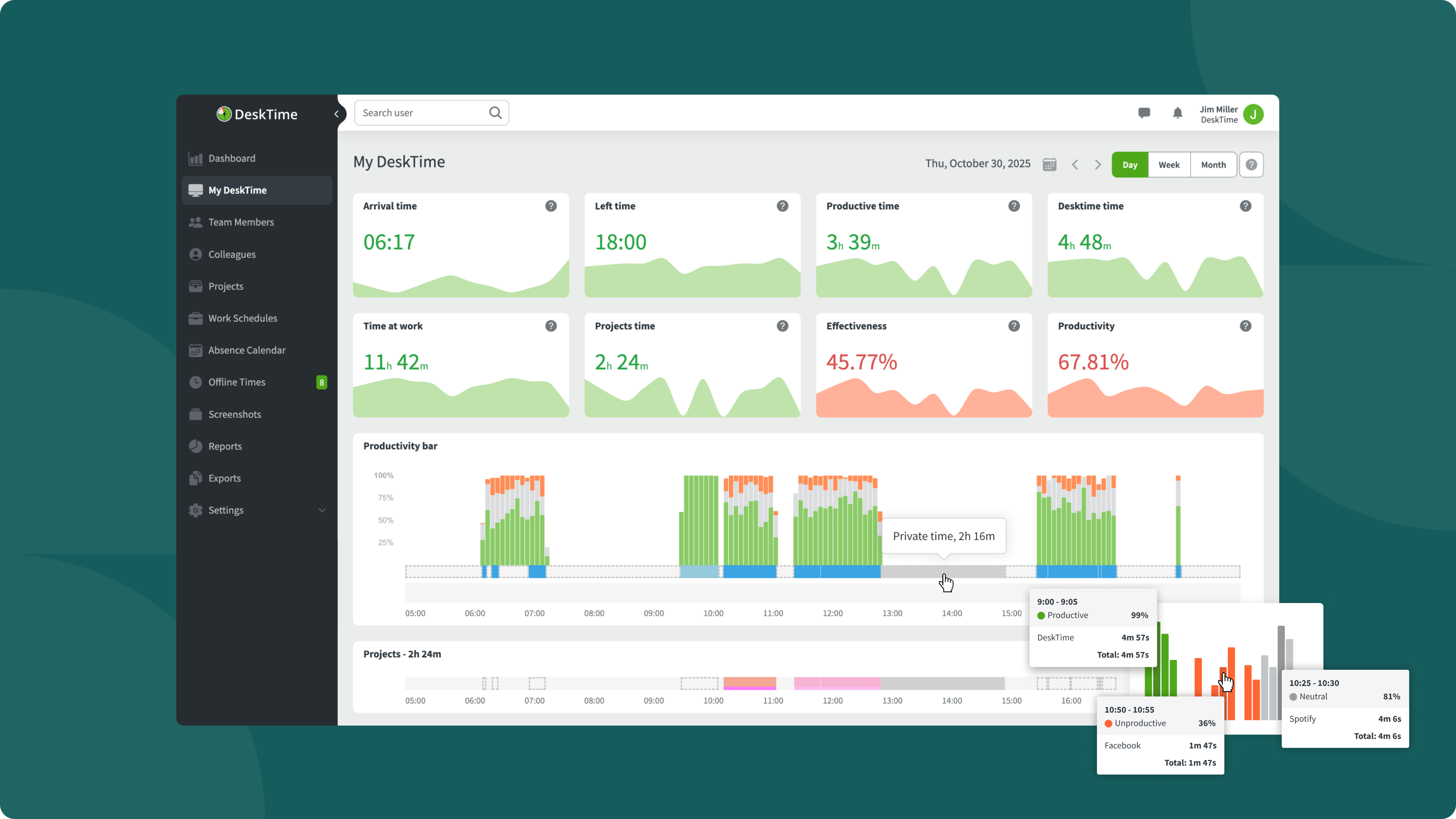 DeskTime Screenshot