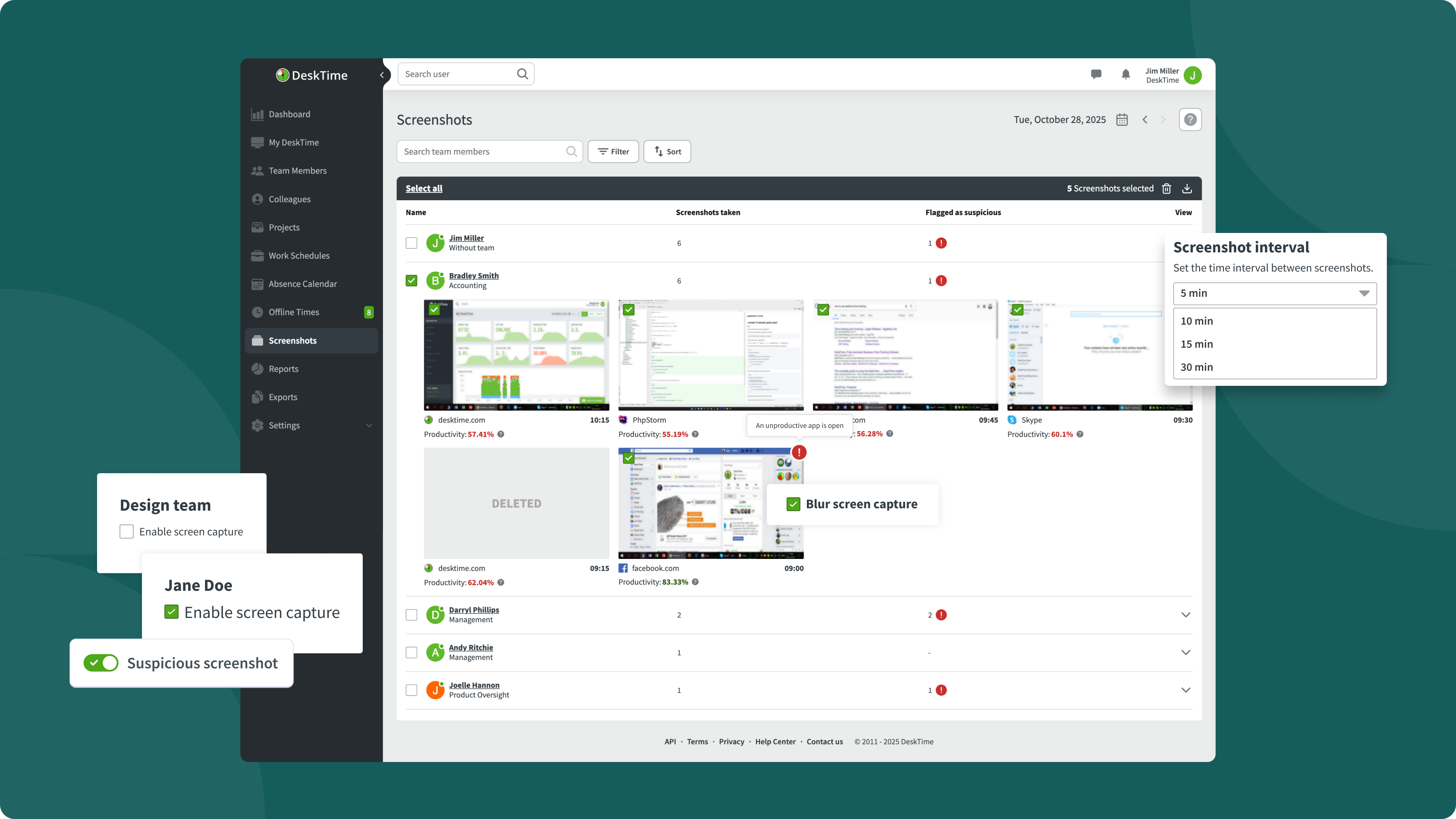 DeskTime Screenshot