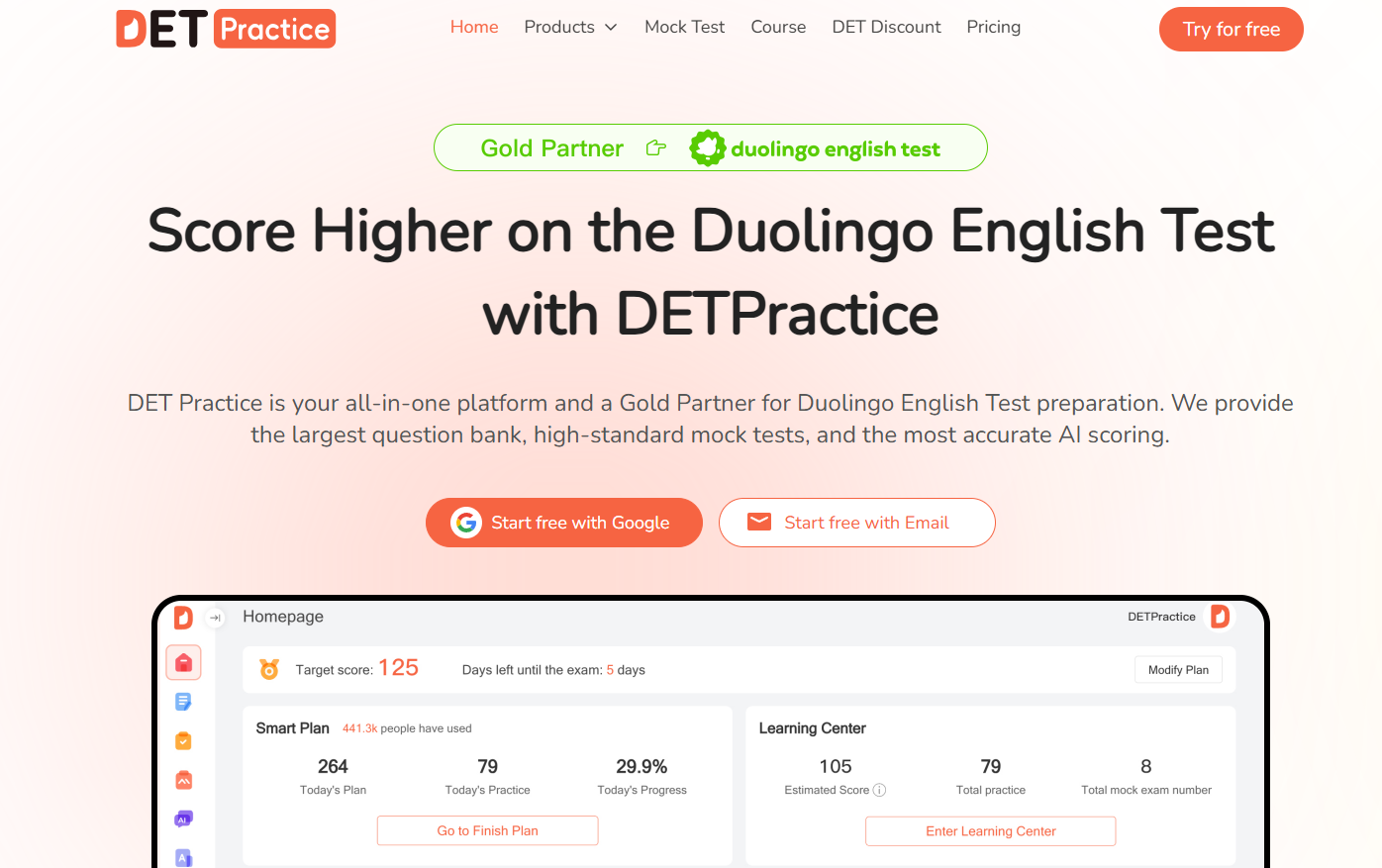 DETPractice Screenshot