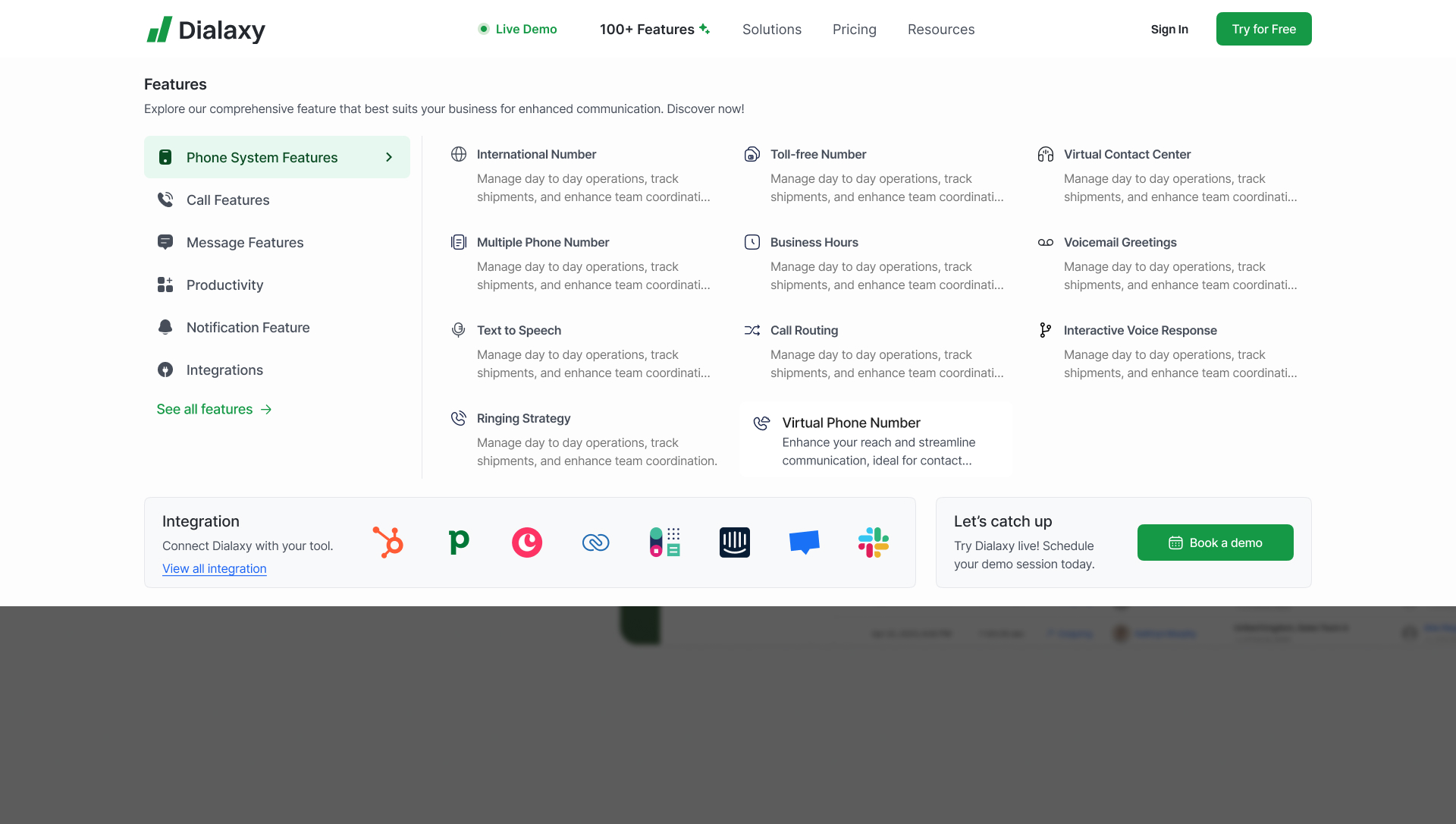 Dialaxy Screenshot