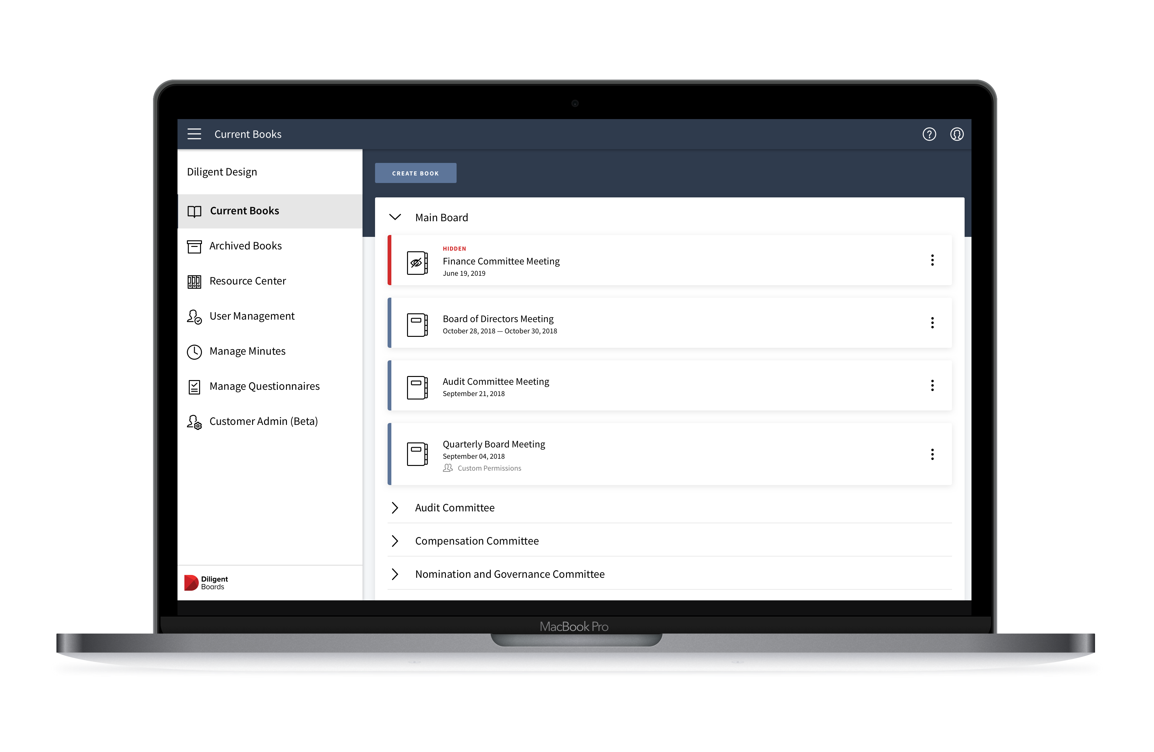 Diligent Boards Screenshot