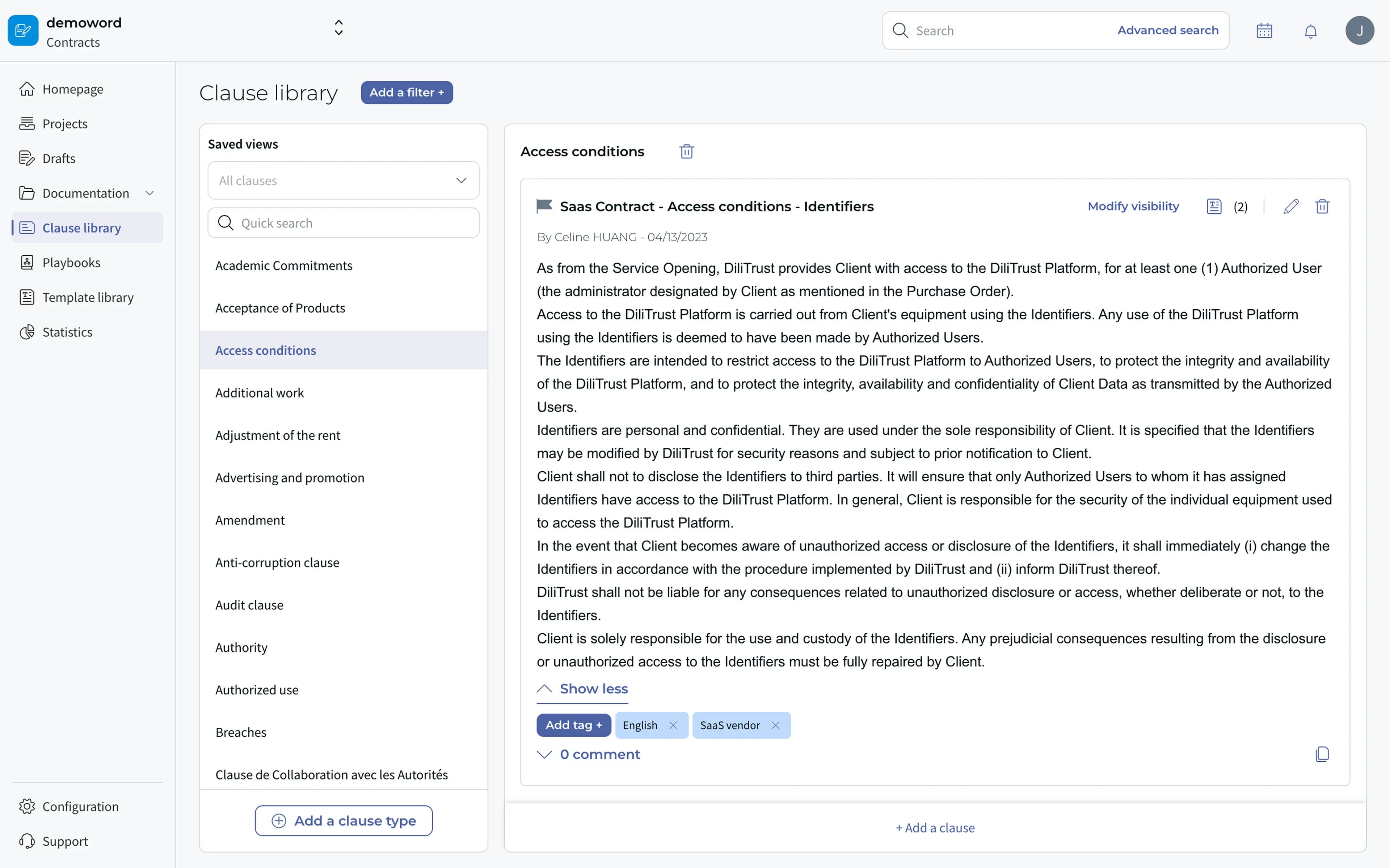 DiliTrust Screenshot