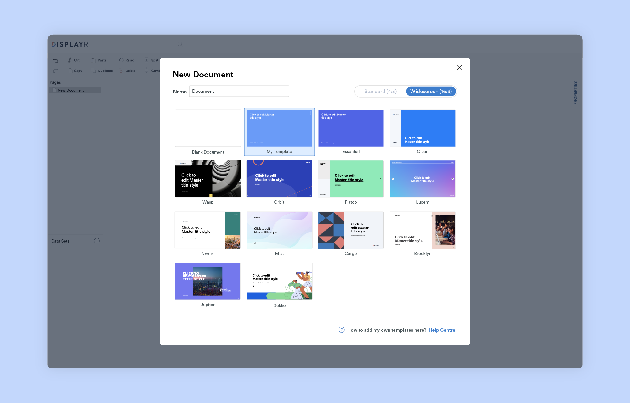 Displayr screenshot & Video